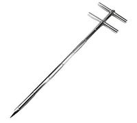 Stainless Steel Grain Probe Sampler - Three Zone Probe Thief for Grain, Cement, and Fertilizer - Solid Sampling Tool (φ19mm, 1m/3.3ft)