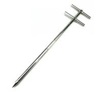 Stainless Steel Grain Probe Sampler0.75 to 2.25" Soil & Powder Sampling Tool 1.2m (4ft) Rotary Solid Probe 19mm (0.75") Diameter for Accurate Testing