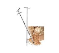 Stainless Steel Grain Sampler Durable RustProof Testing Probe, HighPrecision for Lab Use, 1.2m x 32mm (47.2in x 1.25in) Essential Tool for Grain Analysis