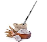 Stainless Steel Grain Sampler Probe 38mm x 1.5m Double Tube Design with 3 Slots Durable Solid Thief for Granule & Sack Bag Sampling Perfect for Farmers & Testers