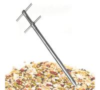 Stainless Steel Grain Sampling Probe Double Layer Rotary Handle Sampler 304 Stainless for Granules, Solids, Corn, Cereal Agricultural Use