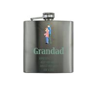 Stainless Steel Grandad Fishing Flask - A Perfect Fathers Day idea for Fishing Lovers, Something to Keep You Warm While You Wait for a Bite - Great Gift for Grandad
