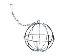 Stainless Steel Grass Rack Ball, Hay Feeder Sphere, 8cm, Bunny Grass Chew Toy, Small Animal Hay Holder, Hamster Chinchilla Accessory, Play Feeding Tool, For Pets Daily Chewing Interactive Fun