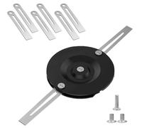 Stainless Steel Grass Trimmer Blade, Replacement Blade Grass Trimmer Accessories, Metal Blade Set for Einhell Battery Grass Trimmer, Double Metal Blades with Underbody Protection, Includes Cutting