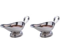 Stainless Steel Gravty Boat 5oz / 150ml - Sauce Boat, Condiment Server (Pack of 2)