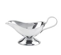 Stainless Steel Gravy Boat, Saucer Boat Gravy with Handle Mini Sauce Jug Sauce Cup for Gravy Sauces or Cream at Home Restaurant Hotel(5oz)