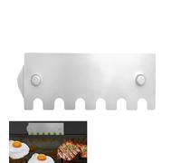 Stainless Steel Grease Gate - Magnetic Cooking Barrier Attachment Durable Grill Accessory, Heat Resistant Food Baffle | Grill Plate for BBQ, Picnic, C