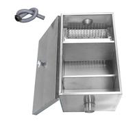 Stainless Steel Grease Trap Interceptor for Kitchen Sinks | Carbon steel construction with 11 size options from 14x10x10in to 31x16x16in for commercial kitchens