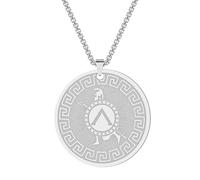 Stainless Steel Greek Hero Achilles Pendant Necklace, Jewelry Necklace Accessories