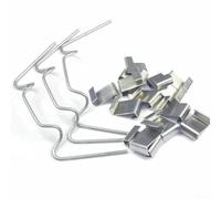 Stainless Steel Greenhouse Glazing Clips W and Z Type for 3mm 4mm Glass Polycarbonate Panels Aluminium Channel Frame Repair Spare Parts Kit Silver 50 Pack(50pcs x Z Clips+50pcs x W Clips)