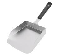 Stainless Steel Griddle Food Mover, Large Straight Spatula for Stir Fry and Hibachi, with Ergonomic Handle for Blackstone, Pit Grills