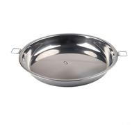 Stainless Steel Grill and Pizza Pan with Handle, Compatible with Oven and Grill Use, Designed for Even Heat Distribution to Cook Food Evenly (32cm)