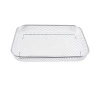 Stainless Steel Grill Basket Non-stick Mesh Basket Air Fryer Tray Wire Rack Oven Roasting Basket Wire Rack Roasting Air Fryer Accessories Kit