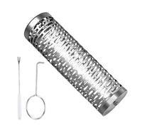 Stainless Steel Grill Basket with Removable Handle as , Rolling Grill Cage for Men Dads Gift for Birthday Barbecue Camping Christmas Garden Party