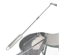 Stainless Steel Grill Chop - Long Handle Ash Cleaning Tool, BBQ Pizza Oven Scraper, Hanging Accessories For Fire Pit Ashes Removal | For Fireplace Fireplace Outdoor Cooking Fireplace