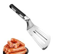 Stainless Steel Grill Clamp - Anti Scald Multi Functional, Extended Handle Egg Flipper with Heat Resistant Grip, Kitchen BBQ Spatula, Fish Bread Hamburger Pies Frying, Outdoor Cooking Tool