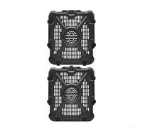 Stainless Steel Grill Pan Set for SL201 SL401 SL451 Air Fryers Optimized Airflow Design Supports Steak Fish and Vegetable Grilling (SL400 2pc)