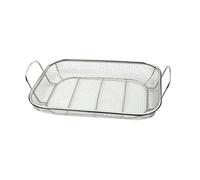 Stainless Steel Grill Rack & Fruit Drain Basket - Charcoal Barbecue Cooking Tool for Perfect Grilling & Easy Food Drainage, Ideal for Outdoor BBQs