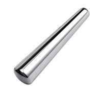 Stainless Steel Guasha Massage Wand - Acupressure Stick For Skin Firming, Reducing Puffiness And Muscle Relief - Polished Mirror Finish, 3.11 X 0.69 Inches
