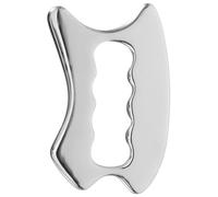 Stainless Steel Guasha Muscle Scraper for Athletes | Mirror-polished Finish, Dual-bladed Curved Edges, Thin Trigger-point Tip, Easy-clean Handheld Design