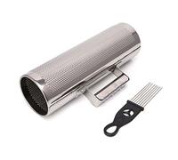 Stainless Steel Guiro With Scraper Percussion Musical Instrument Training Tool