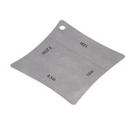 Stainless Steel Guitar Foundation Radius Display with Multi Instrument Compatibility, Accurate Radius Identification, Compact and Portable for Guitars, Basses, Banjos, Ukuleles