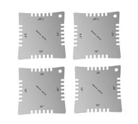 Stainless Steel Guitar Notched Radius Gauge Measuring Tool Guitar Fret Ruler Guitar Neck Straight Guitar Fretboard Ruler