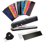 Stainless Steel Guitar Pick Punch Kit | Diy, Custom, Guitar Pick Punch with Holder, for Travel