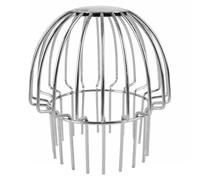 Stainless Steel Gutter Guard, Downpipe Filters Pipe Protector Cover, Mesh Leaf Strainer Blocking Mud Debris (110mm)
