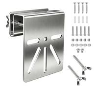 Stainless Steel Gutter Mount for Eufy Security SoloCam S340 - Camera Mount without Drilling, with Rust-resistant Screws - Universal Mount for Outdoor Cameras
