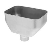 Stainless Steel Gutter Water Diverter Funnel for Roof Rainwater Drainage | Wide Mouth Outlet, Corrosion Resistant Construction, Directs Flow towards Barrels, Suitable for Pipes and Garden Harvesting