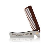 Stainless Steel Hair & Beard Comb, Folding Round Teeth Beard Comb, Portable Pocket Comb Moustache Shaping & Pocket Teeth Comb for Men