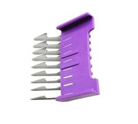 Stainless Steel Hair Clipper Attachment Comb, Compatible for Wahl,Compatible for Moser, 1400 1853 1233 1234 1170 1230 1233-7100 Shaver(Deep purple-6MM)