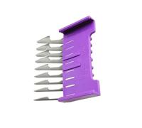 Stainless Steel Hair Clipper Slide-on Attachment Comb Replacement ，Compatible for Wahl ，Compatible for Moser ，1400 1853 1233 1234 1170 1230 1233-710 ，Trimmer Replacement Parts(Deep Purple)