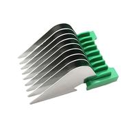 Stainless Steel Hair Clipper Slide-on Attachment Comb Replacement ，Compatible for Wahl ，Compatible for Moser ，1400 1853 1233 1234 1170 1230 1233-710 ，Trimmer Replacement Parts(Green)