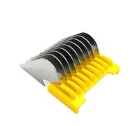 Stainless Steel Hair Clipper Slide-on Attachment Comb Replacement ，Compatible for Wahl ，Compatible for Moser ，1400 1853 1233 1234 1170 1230 1233-710 ，Trimmer Replacement Parts(Yellow)