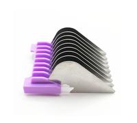 Stainless Steel Hair Clipper Slide-on Attachment Comb Replacement， Compatible For Wahl， Moser 1400 1853 1233 1234 1170 1230 1233-710， Trimmer Barber Cutter(19mm 1233-7150 Light purple)