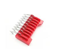 Stainless Steel Hair Clipper Slide-on Attachment Comb Replacement， Compatible For Wahl， Moser 1400 1853 1233 1234 1170 1230 1233-710， Trimmer Barber Cutter(3mm 1233-7100 Red)
