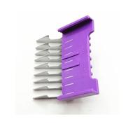 Stainless Steel Hair Clipper Slide-on Attachment Comb Replacement， Compatible For Wahl， Moser 1400 1853 1233 1234 1170 1230 1233-710， Trimmer Barber Cutter(6mm 1233-7110 Deep purple)