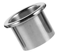 Stainless Steel Hair Dryer Holder Ring for Salon and Bathroom | Silver Finish, Universal Fit Design, Compact Ring Form with Rounded Corners and Easy Maintenance Surface