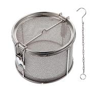 Stainless Steel Halogen Cage for Cooking Large Spice Strainer for Meat Stewing Multi-Functional Seasoning Holder Kitchen Tool for Clear Broths