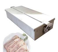 Stainless Steel Ham Maker Press Tool, 1.5mm Plate Thickness, Ideal for Stuffed Burgers, Sliders, BBQ, and Grilling, Supports up to 7kg