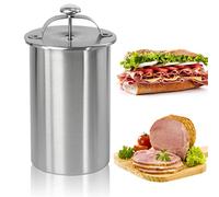 Stainless Steel Ham Sandwich Meat Press Maker for Making Healthy Homemade Deli Meat - Kitchen Bacon Meat Pressure Cookers Boiler Pot Pan Stove with Thermometer