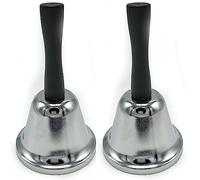 Stainless Steel Hand Bell for Tea, Dinner & Assistance - Pack of 2