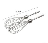 Stainless Steel Hand Mixer Beater for Kenwood Beach Compatible with Turbo Whisk Attachment 2-Pack Dough Blend Replacement 17.5/21.5/18 cm(12 Wire rods*)