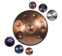 Stainless Steel Hand Pan Drums - 22 Inches Handpan Drum Sets, 432Hz/440Hz D Minor 9/10/12 Notes Steel Hand Pan Percussion Instruments, For Music Education Family Reunion