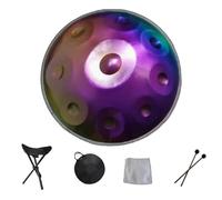 Stainless Steel Hand Pan Drums, Handpan Drum In D Minor 432hz/440hz, 22 Inches 9/10 Notes Percussion Instrument, For Professional Performance, Adult's Music Pan Instrument(440Hz,10 notes)