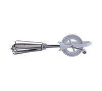 Stainless Steel Hand Push Rotaing Egg Whisk, Rotary Manual Egg Beater Kitchen Cooking Tool