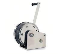 Stainless Steel Hand Winch Heavy-Duty Manual Hoist with Thick Base Versatile Installation Self-Locking for Safe Cargo Handling Lifting and Towing Solutions