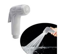 Stainless Steel Handheld Bidet Sprayer for Toilet Cleaning and Personal Hygiene, Horizontal Spray Shattaf Douche Attachment with Ergonomic Handle, Easy Install(White)